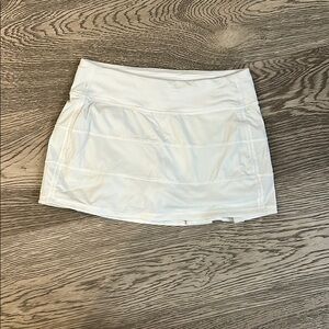 White Lululemon tennis skirt